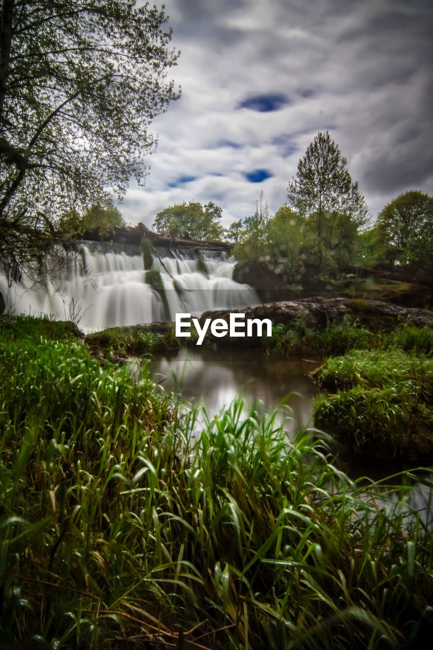 SCENIC VIEW OF WATERFALL