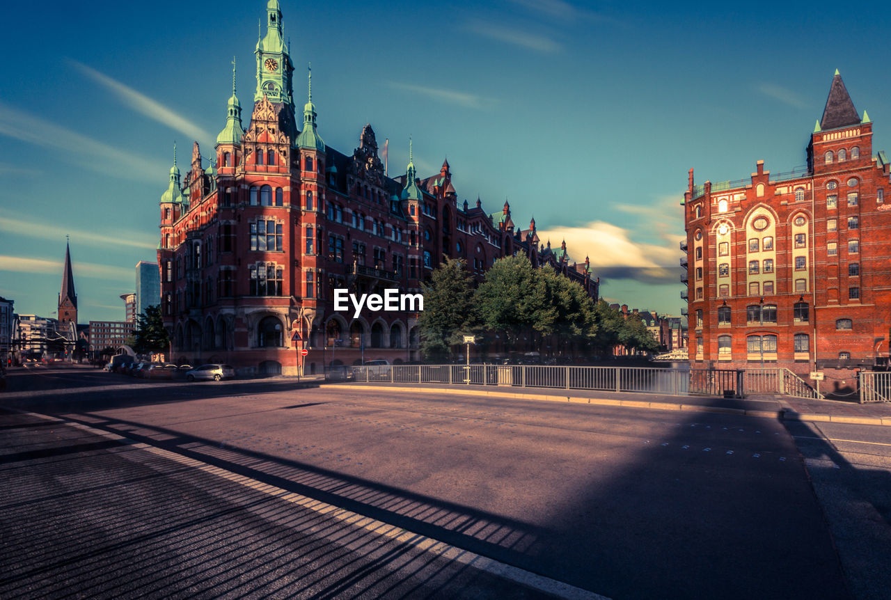 View of the speicherstadt 