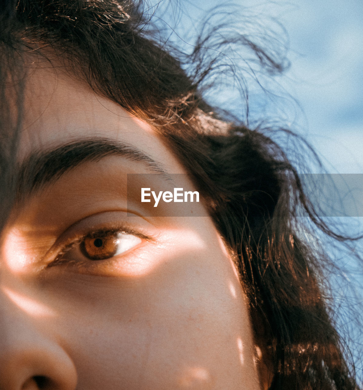 Close-up portrait of woman