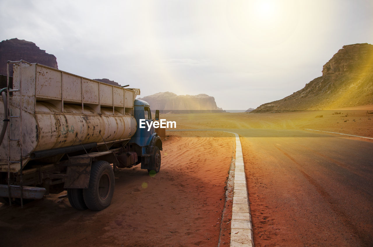 View of road against sky