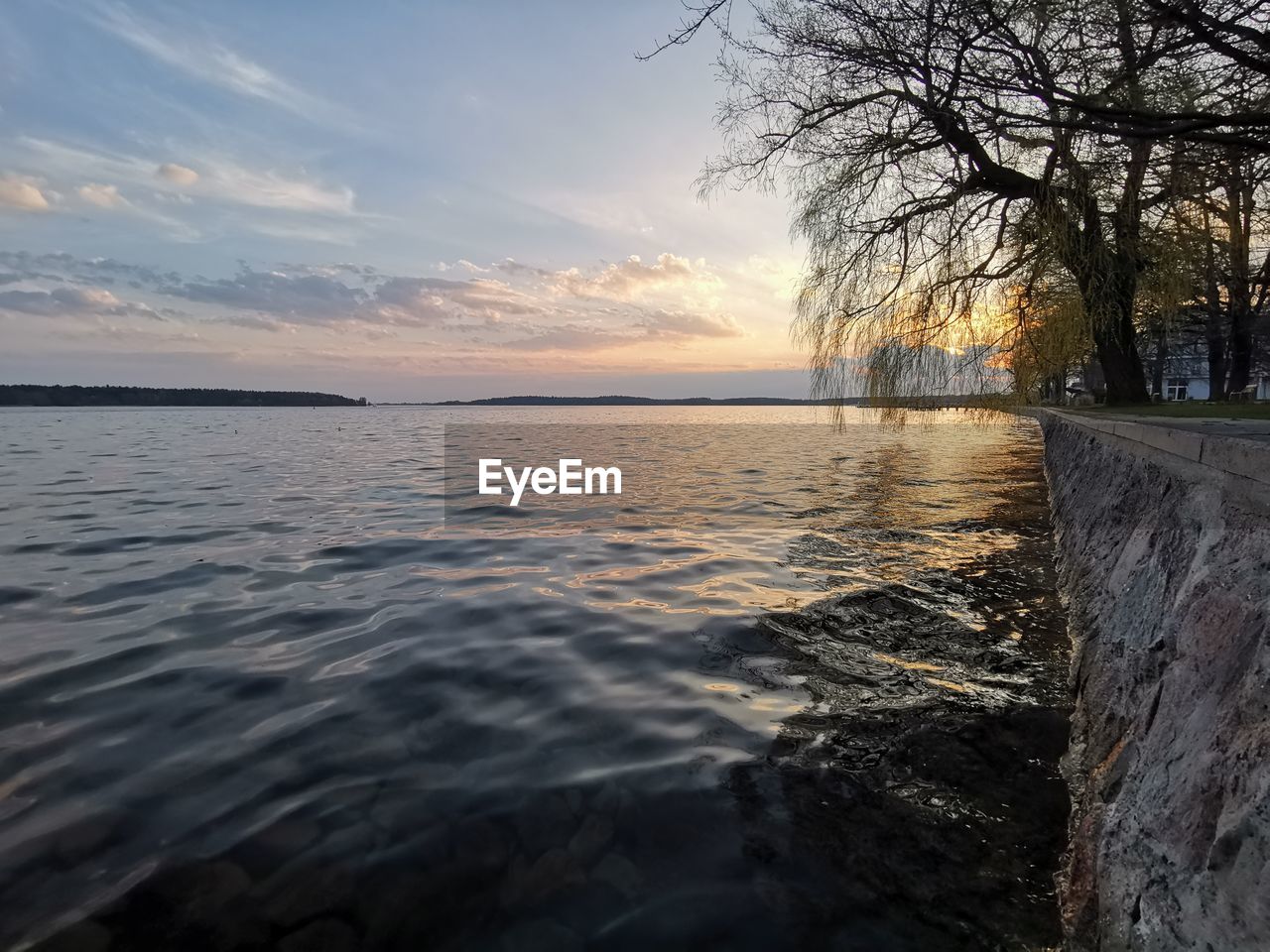 SCENIC VIEW OF SEA DURING SUNSET