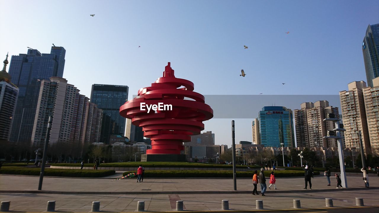 MODERN BUILDINGS AGAINST SKY