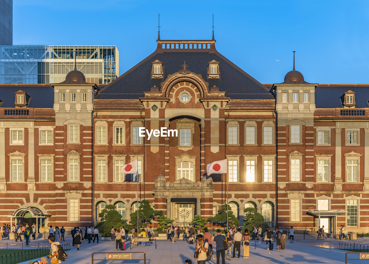 View of marunouchi side of tokyo railway station in the chiyoda city, tokyo, japan. 