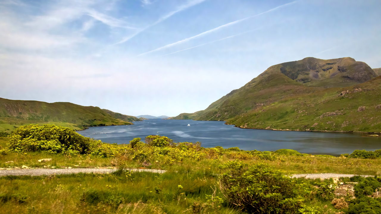 Overview of connamara national park, ireland