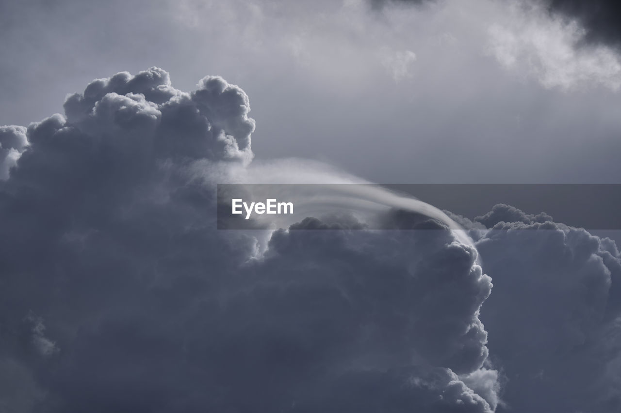 Low angle view of storm clouds in sky