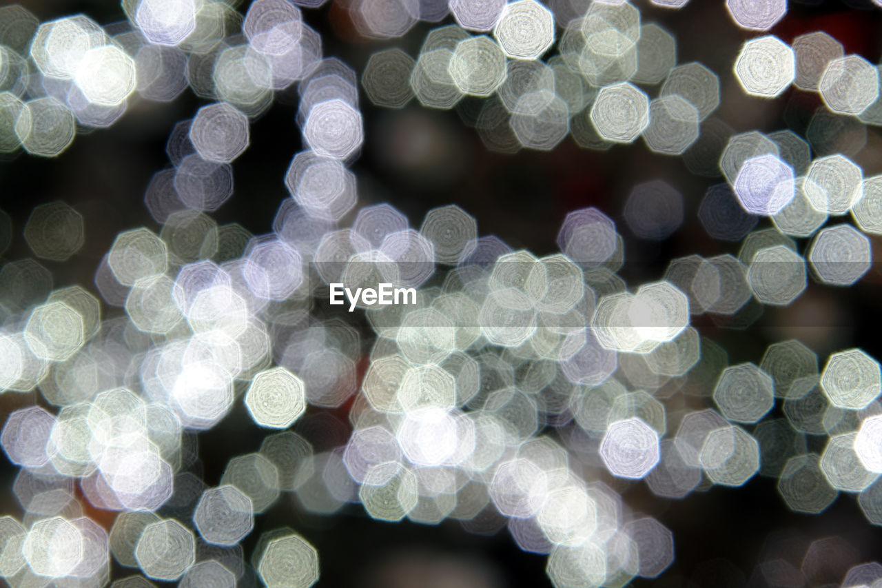 Background shot of blurred christmas tree lights