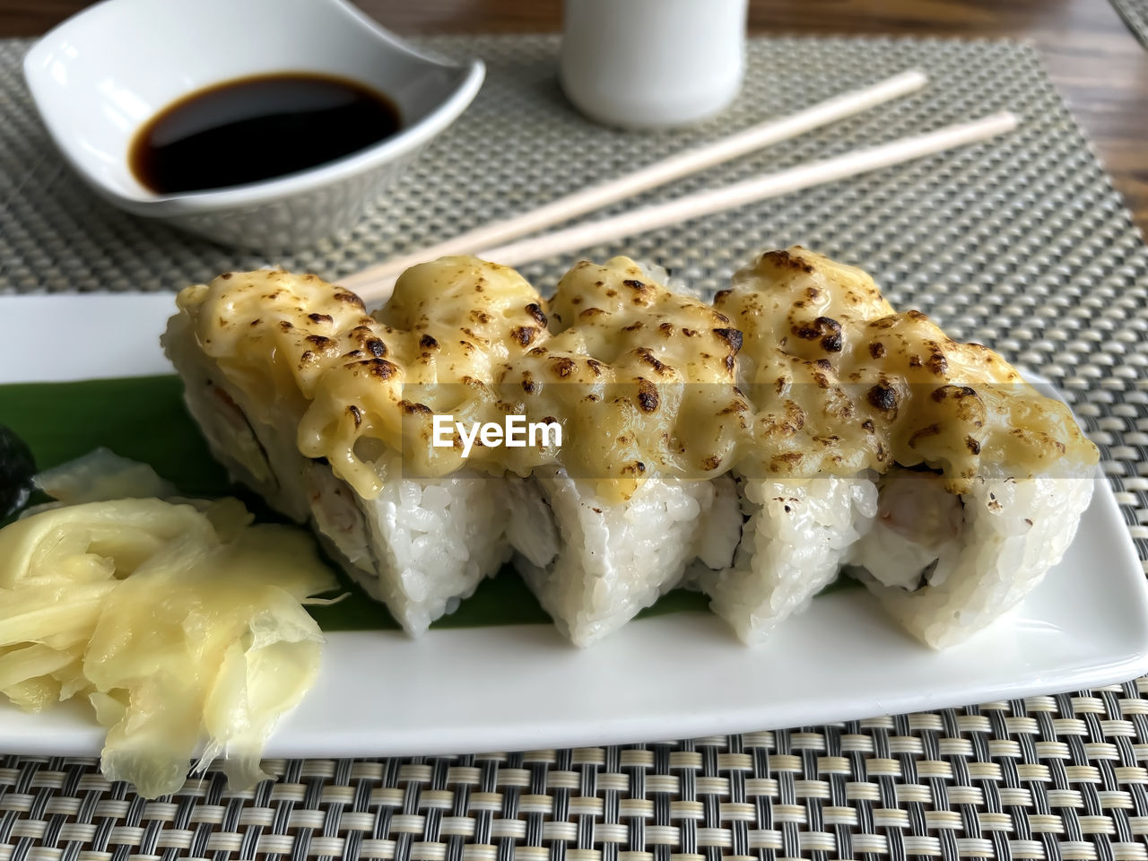 food and drink, food, freshness, cuisine, dish, healthy eating, asian food, wellbeing, no people, indoors, meal, plate, cup, mug, produce, sushi, drink, seafood, tea, japanese food, coffee cup, close-up, high angle view, table