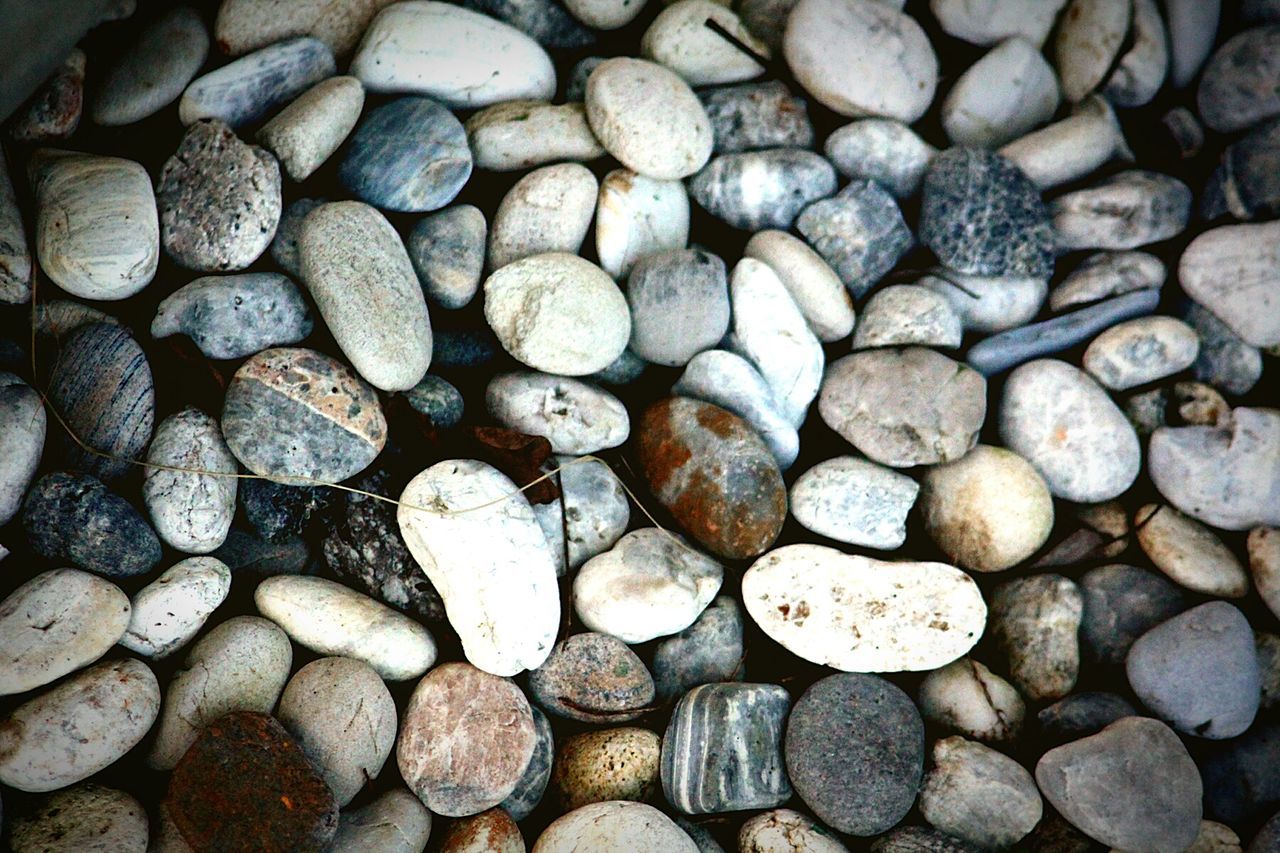 Full frame shot of pebbles