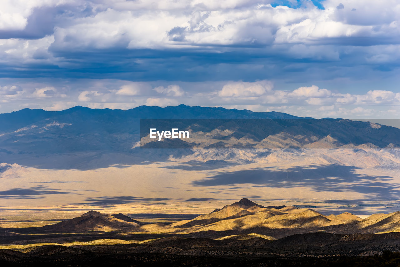 Scenic view of dramatic landscape against sky