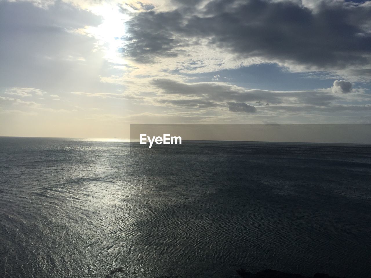 SEA AGAINST CLOUDY SKY