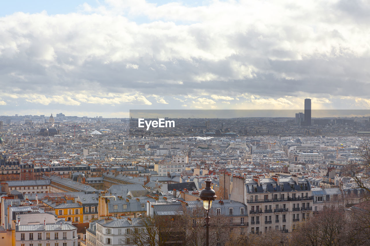 Paris city panorama . european capital city panoramic view