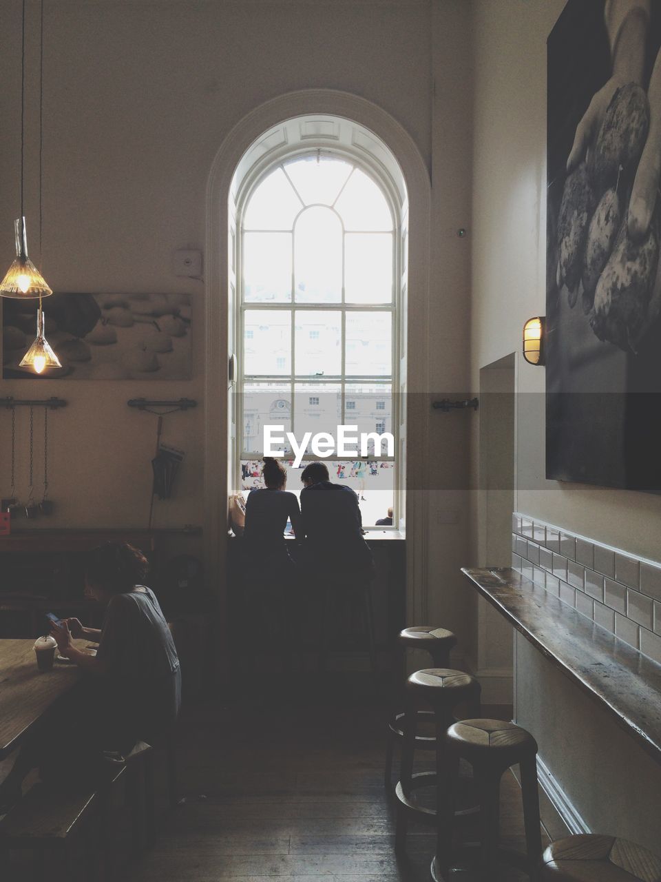 People sitting at cafe