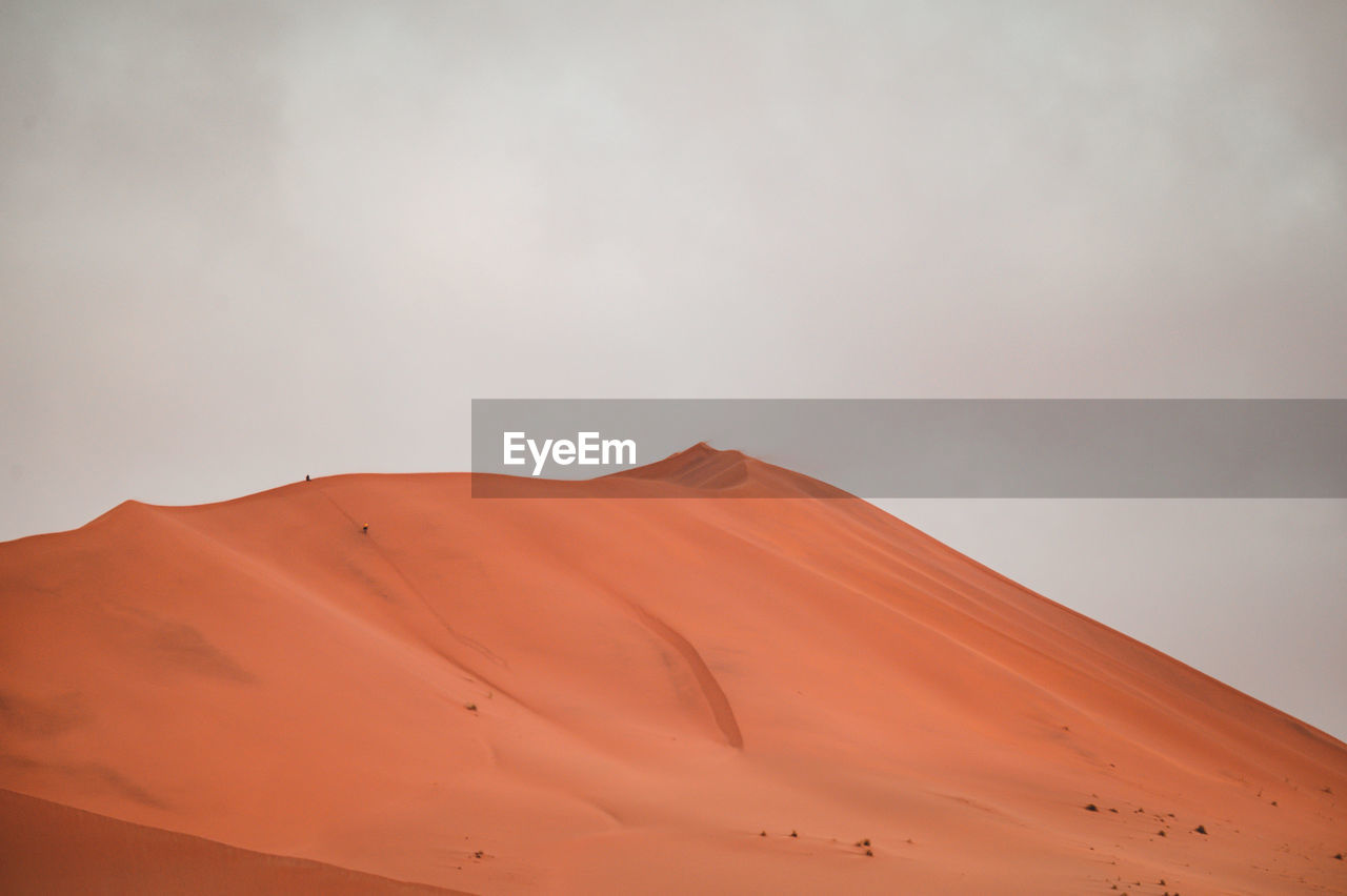 Scenic view of desert against sky