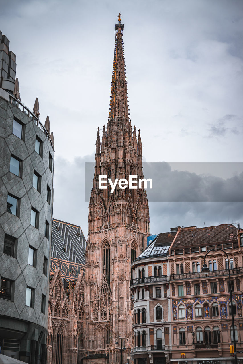 Low angle view of building against sky