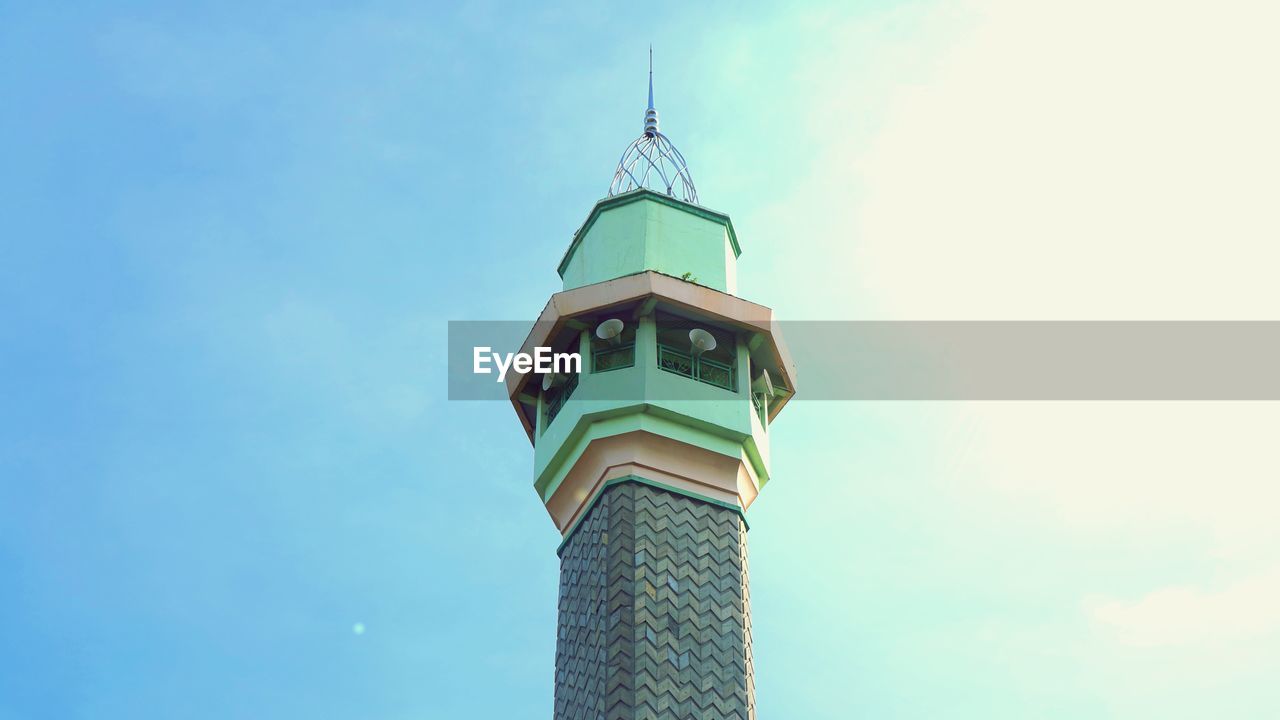 LOW ANGLE VIEW OF BELL TOWER AGAINST SKY