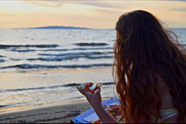 SCENIC VIEW OF SEA DURING SUNSET