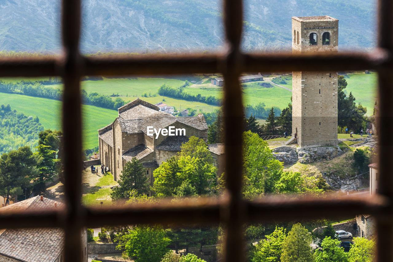 Ancient medieval town of san leo. churches and castle that made history. rimini, italy