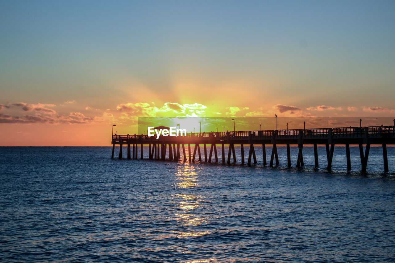 Sunrise at the dania pier