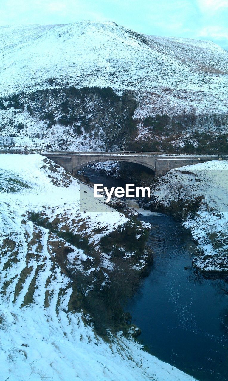 Scenic view of snow covered landscape