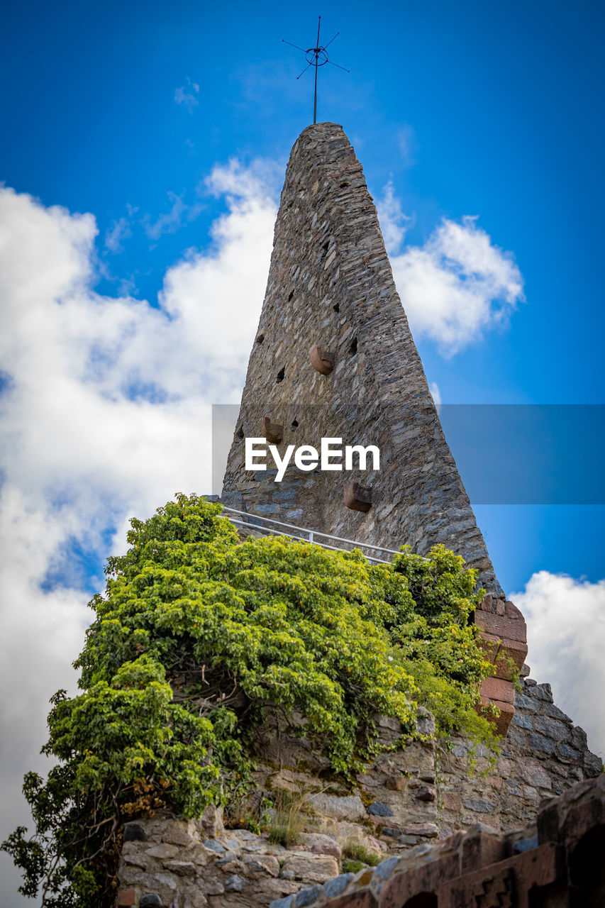 LOW ANGLE VIEW OF BELL TOWER OF BUILDING