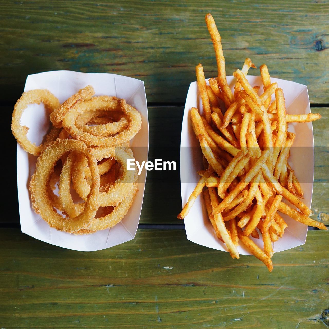 Close-up of fried food on table