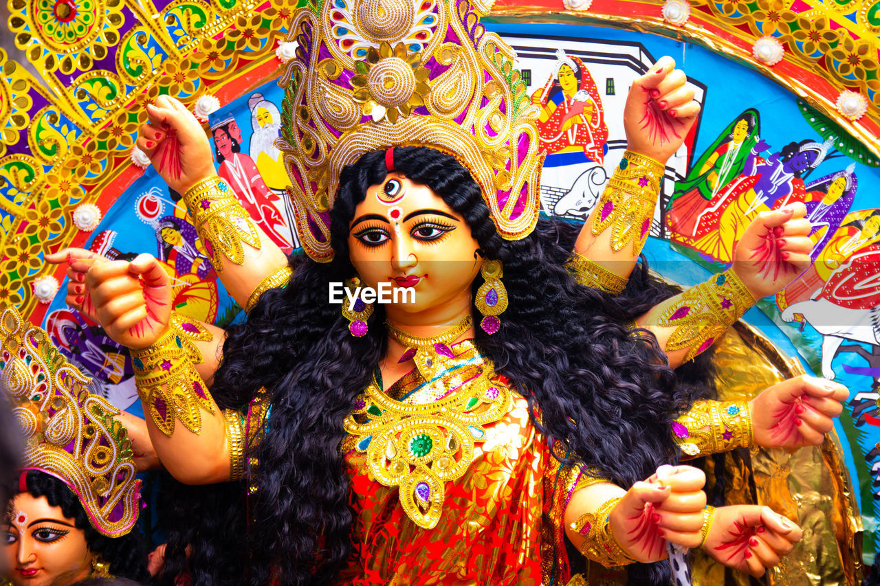 Durga statue in temple