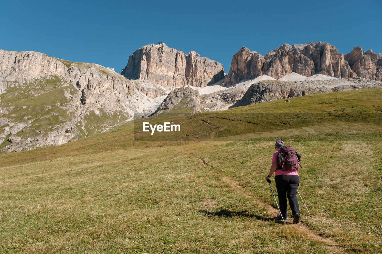 Trekking sass pordoi - alto adige sudtirol - italy