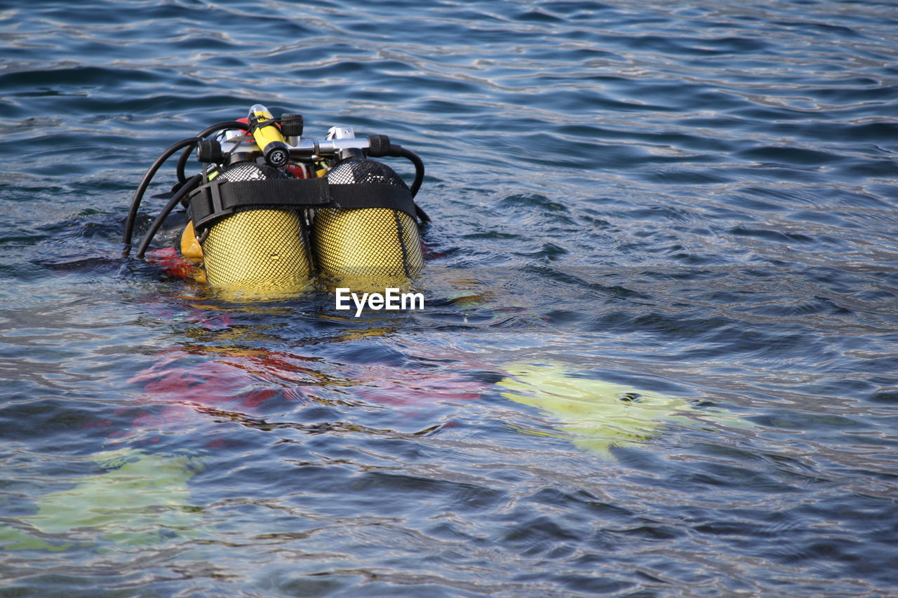 YELLOW FLOATING IN SEA