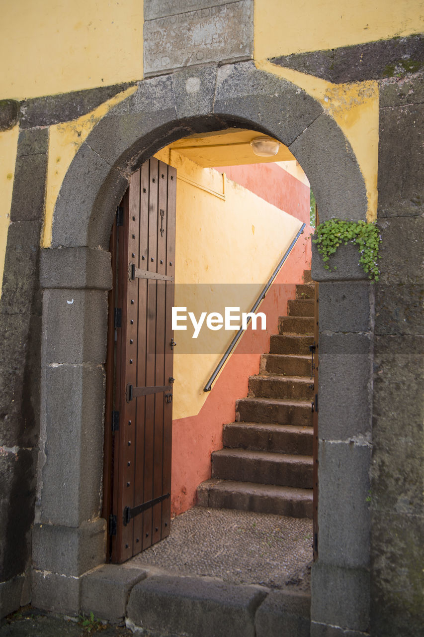 STAIRCASE LEADING TOWARDS BUILDING