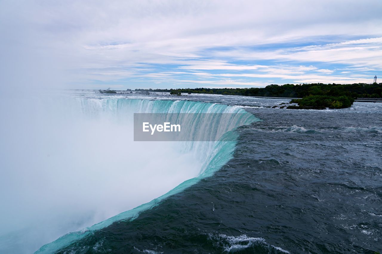 SCENIC VIEW OF WATERFALL