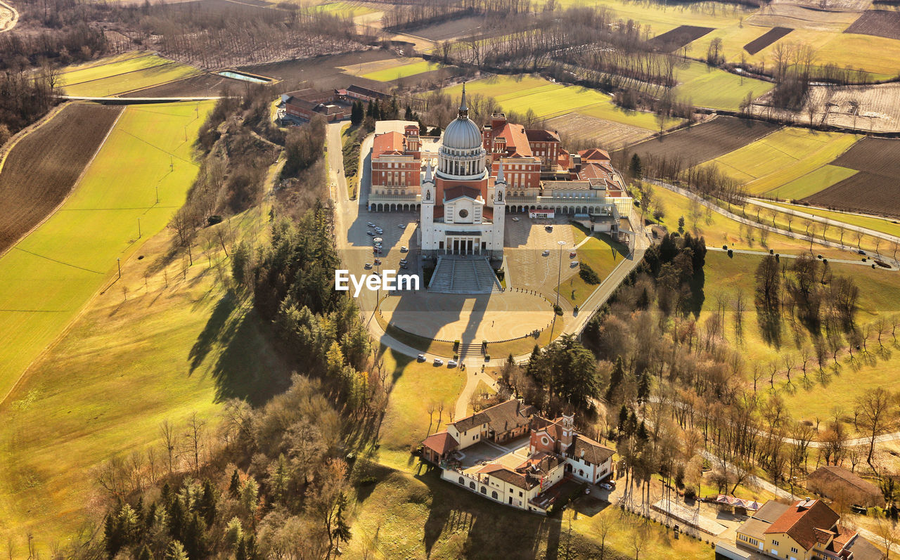 High angle view of landscape