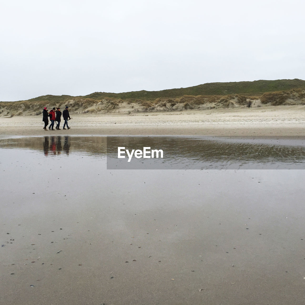 Tourists on beach