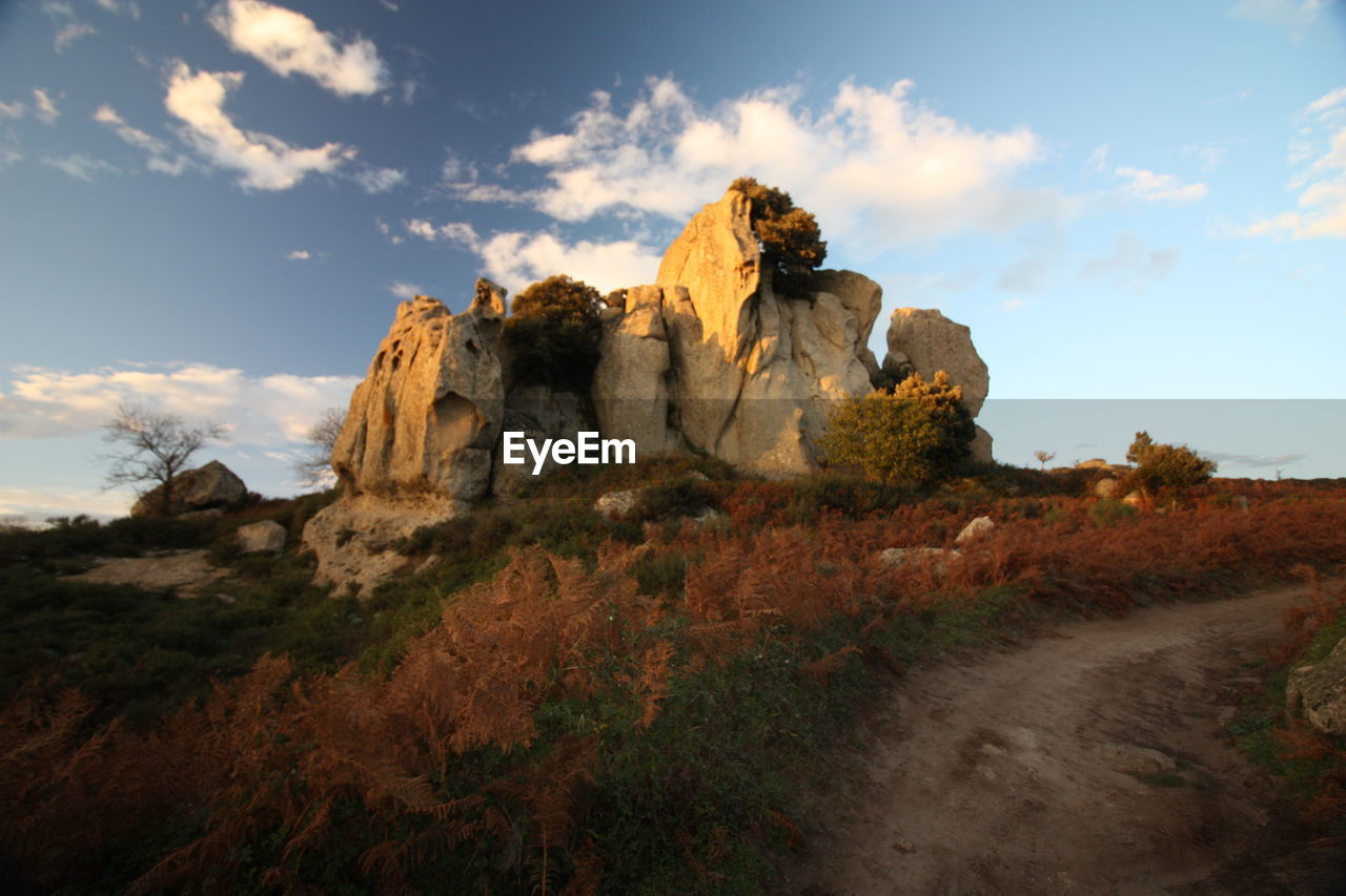 ROCK FORMATIONS ON LANDSCAPE