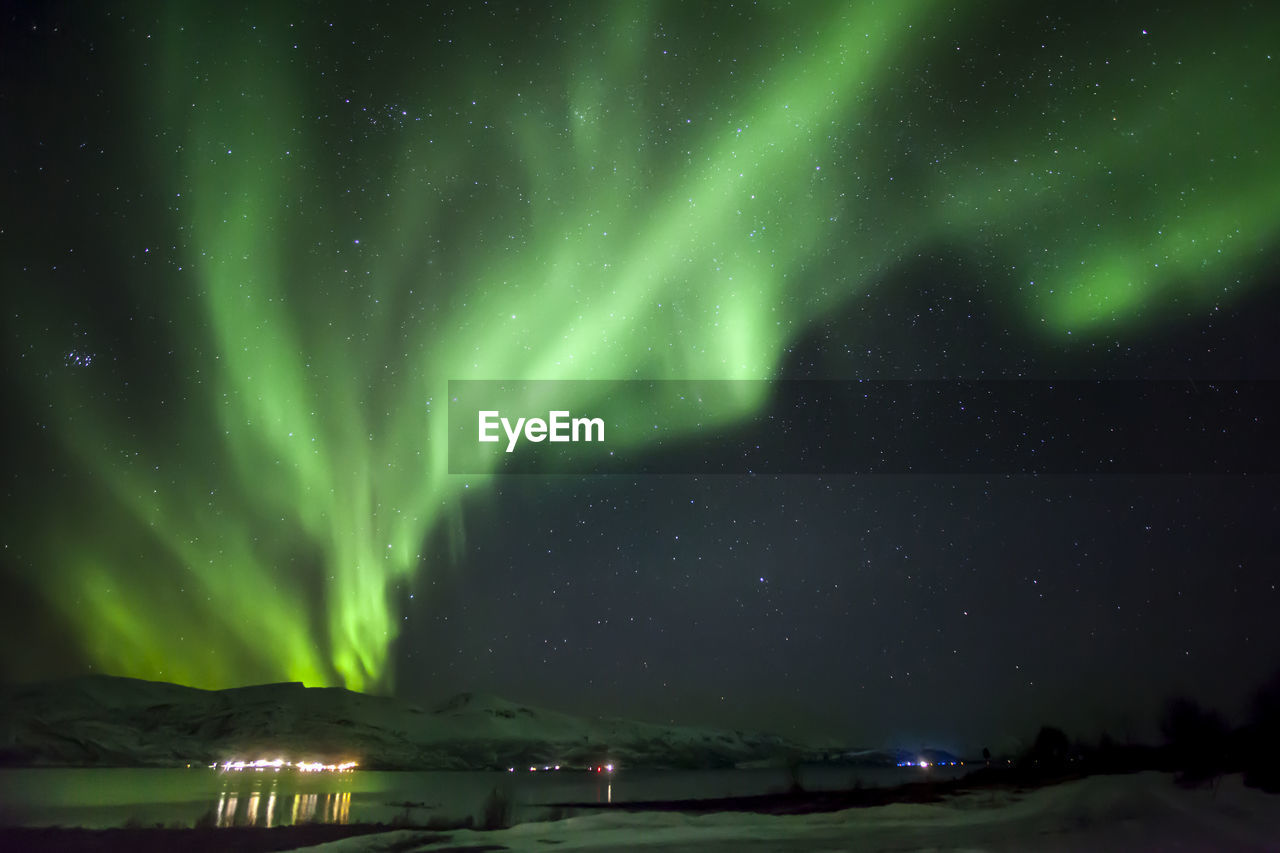 Scenic view of star field at night