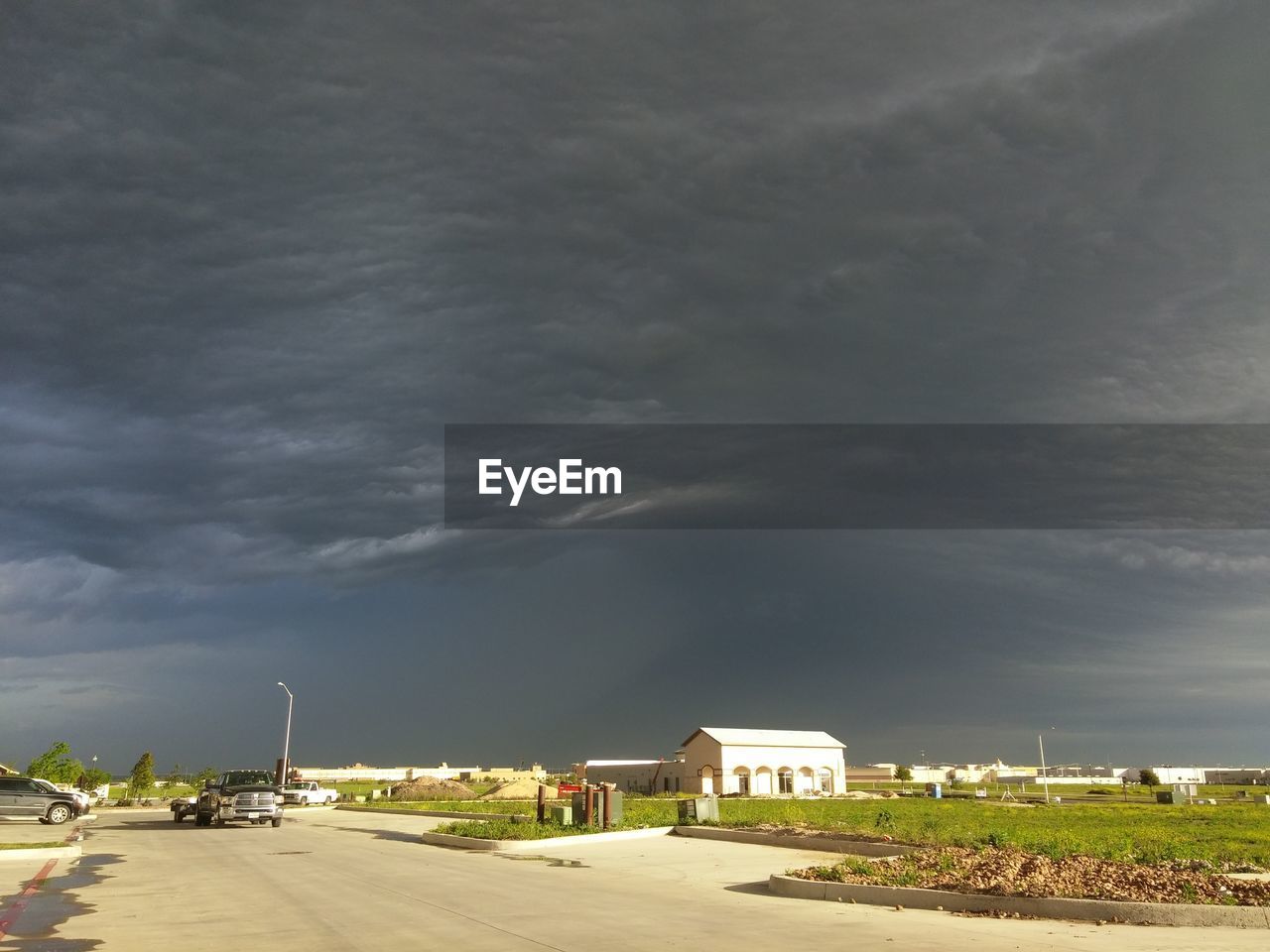 Stormy clouds in sky