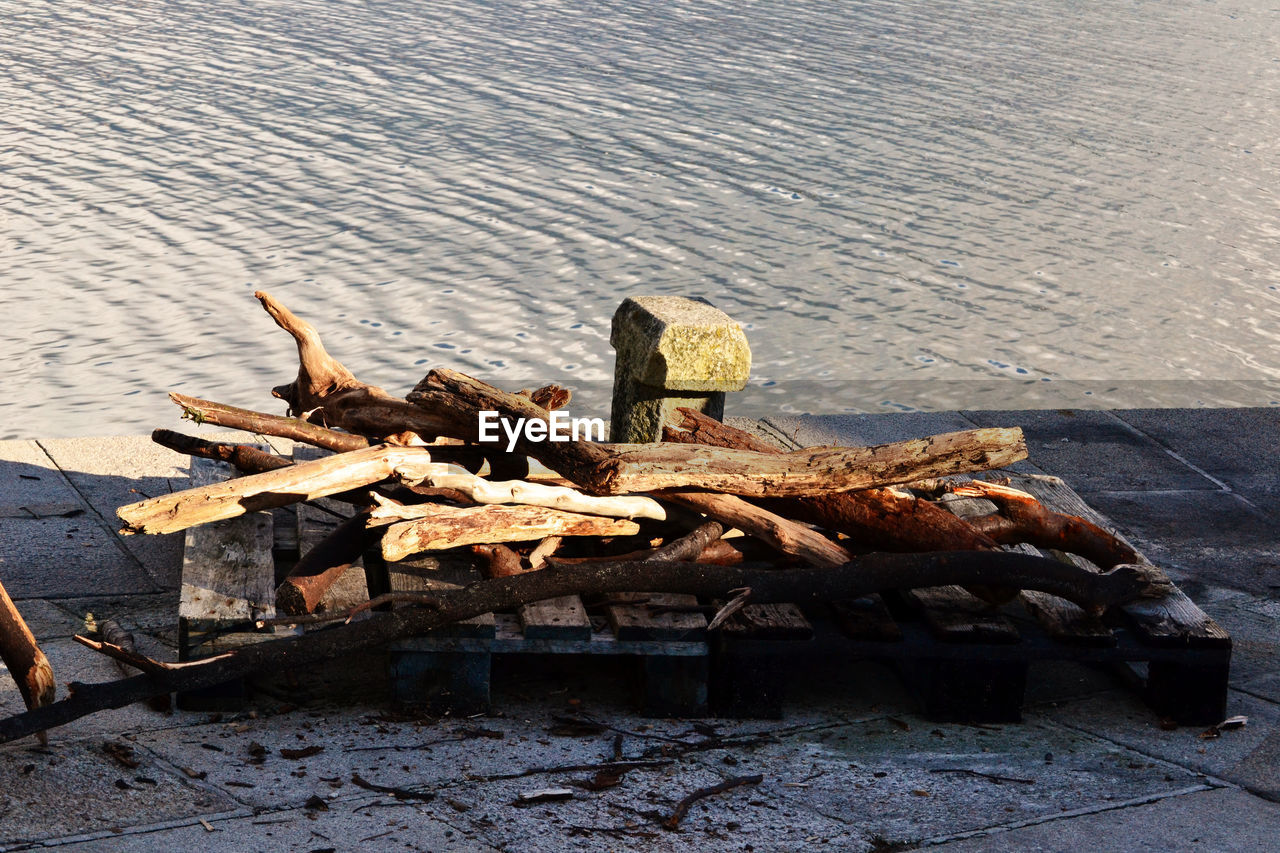 STACK OF RUSTY LOGS