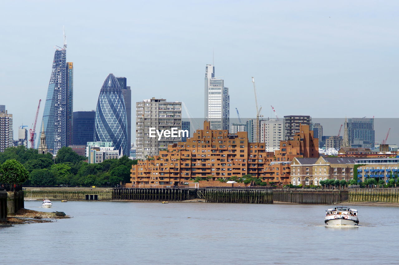 View of buildings at waterfront