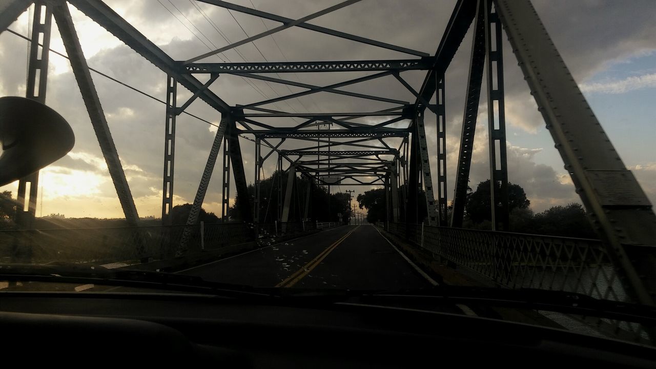 SUSPENSION BRIDGE OVER RIVER