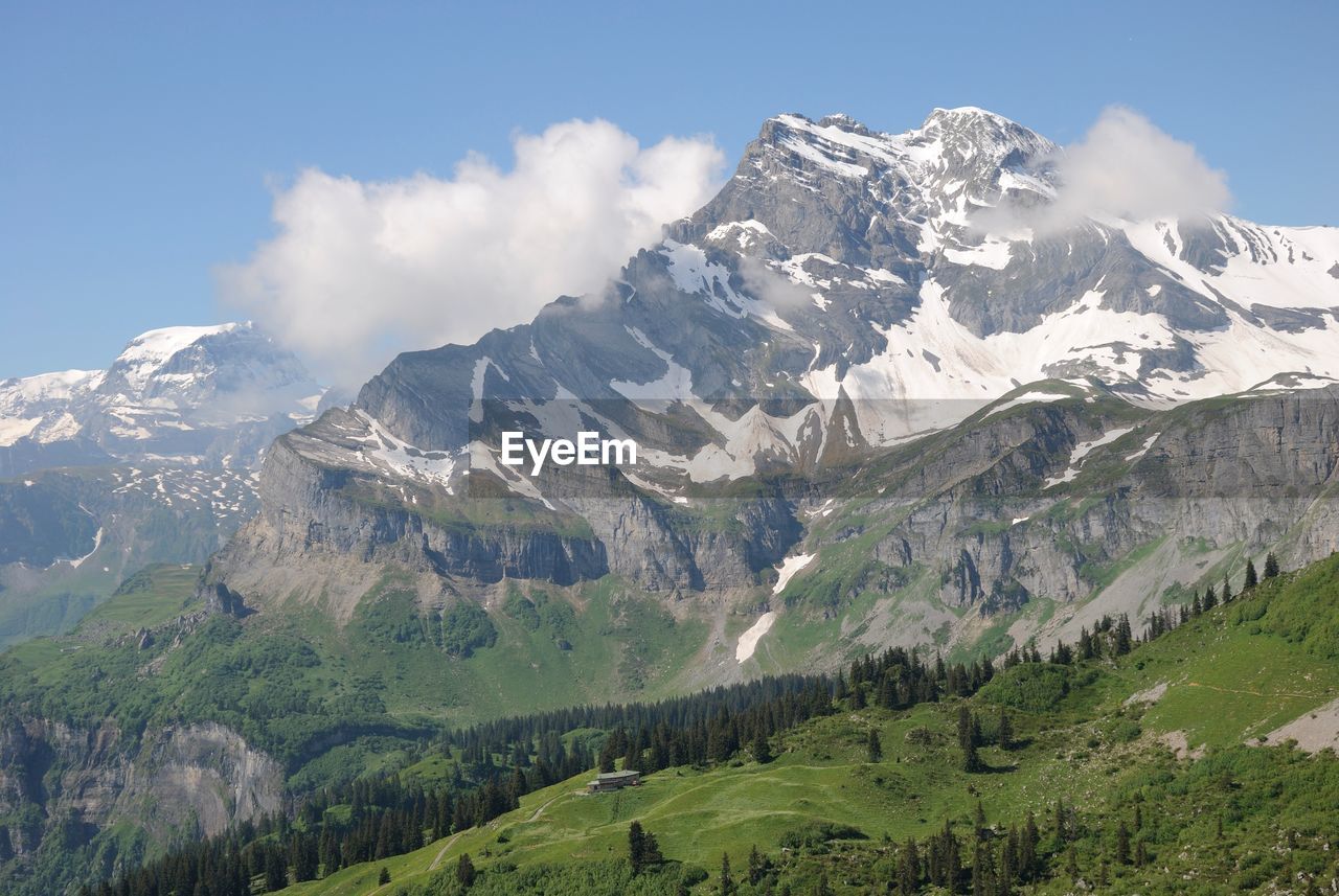 Mountain range in switzerland