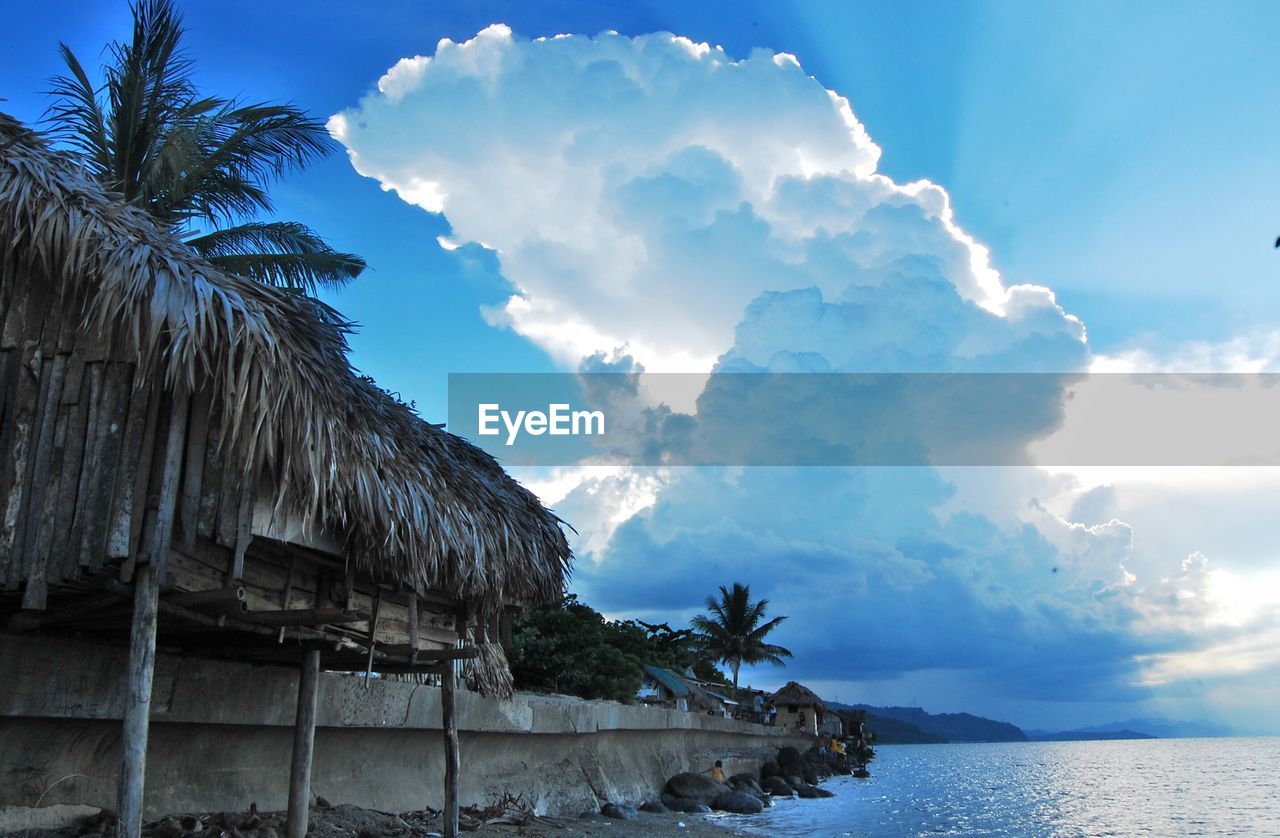 Panoramic view of sea against sky