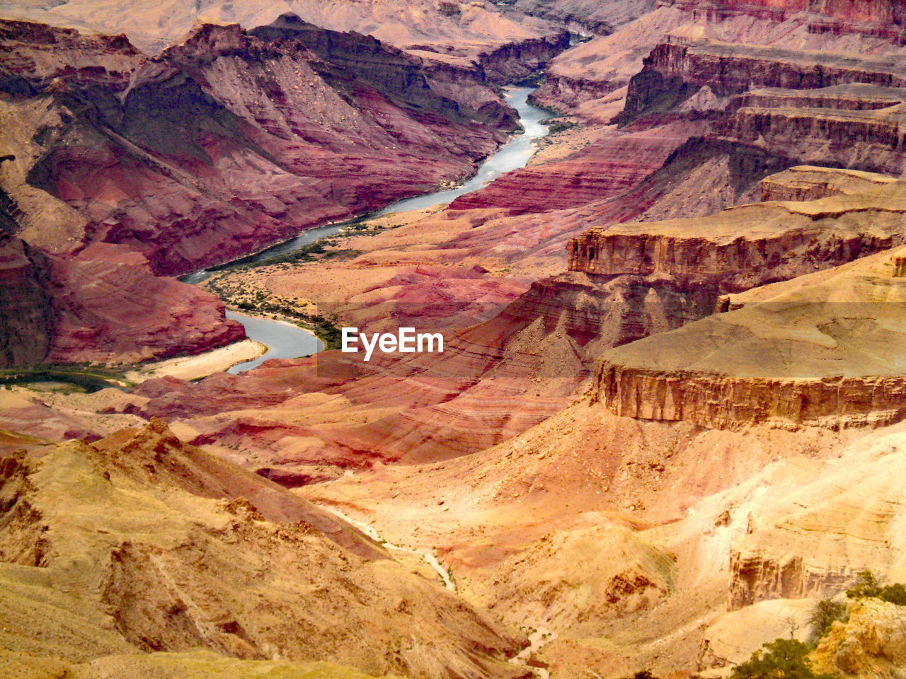 View of rock formations