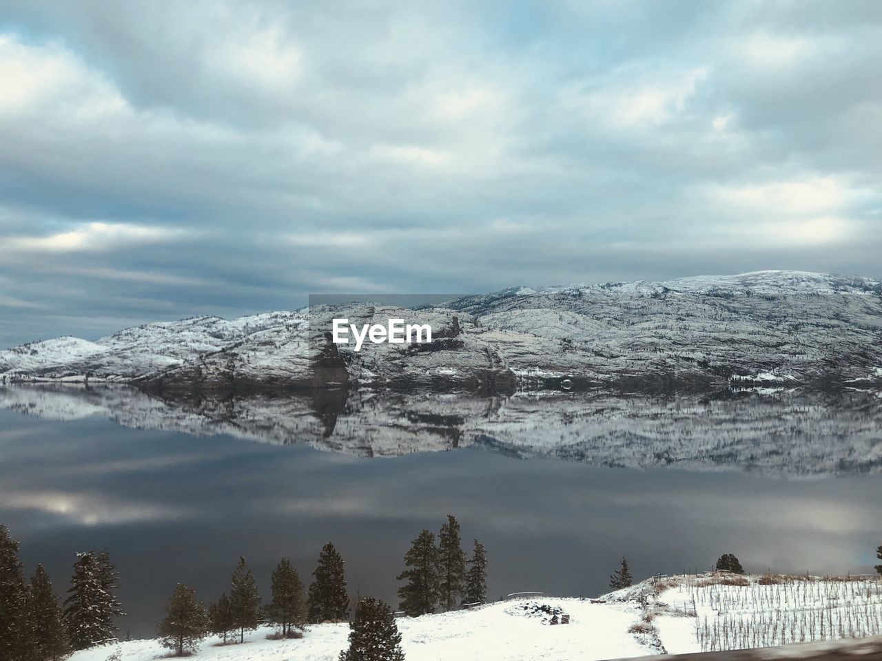 As above so below okanagan mountain in reflection