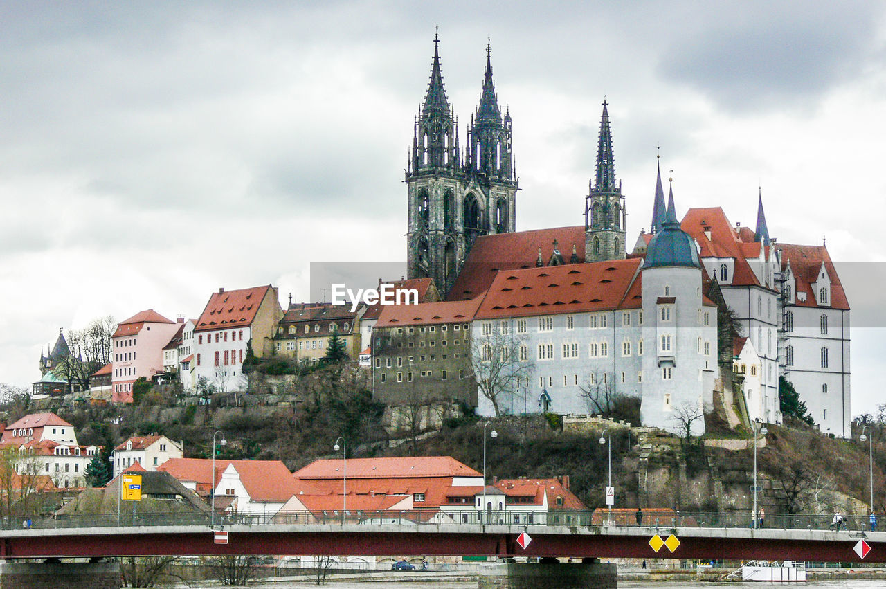 View of cathedral against cloudy sky