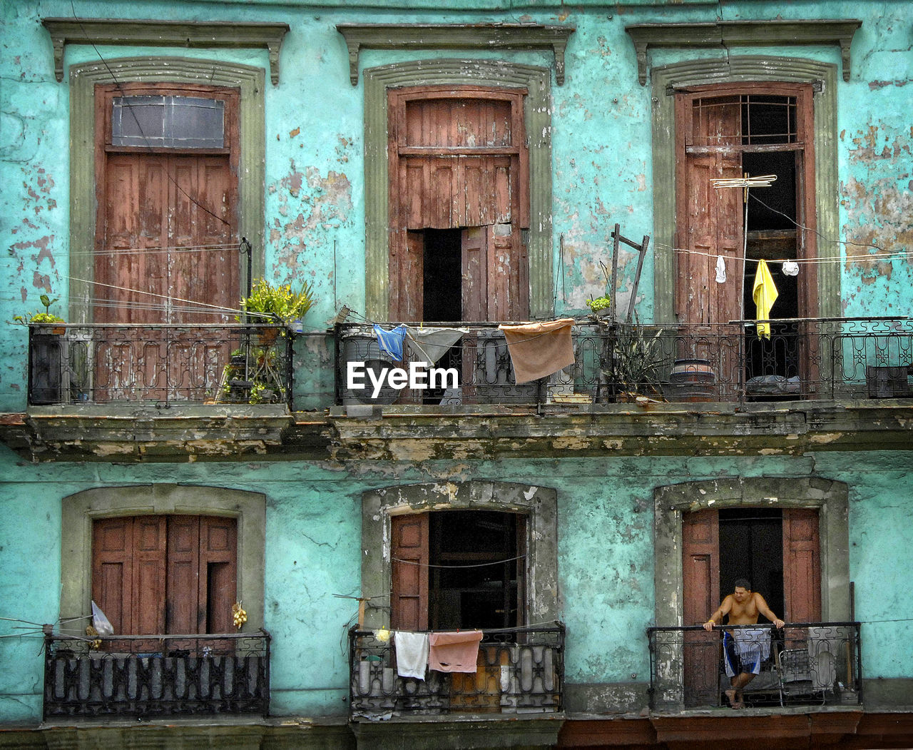 OPEN DOOR OF BUILDING