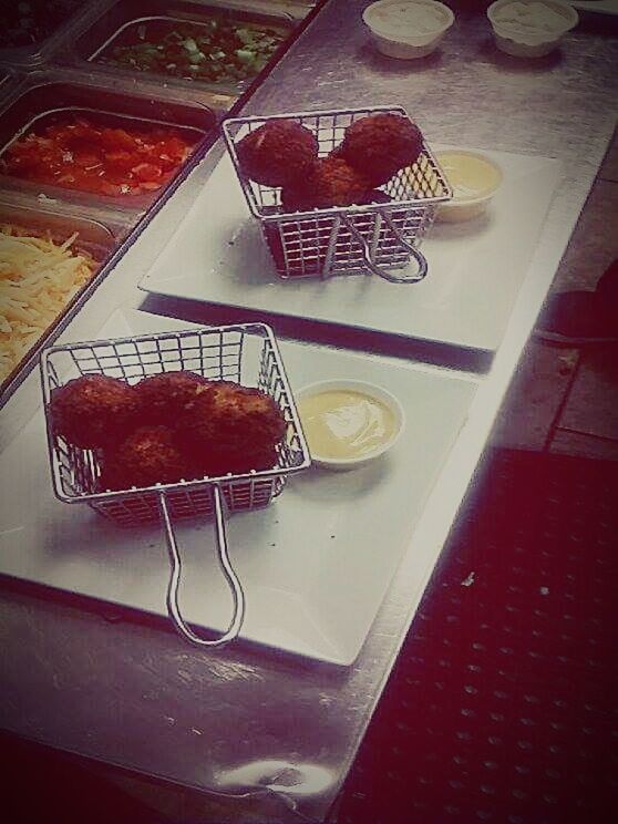 CLOSE-UP OF FOOD ON TABLE