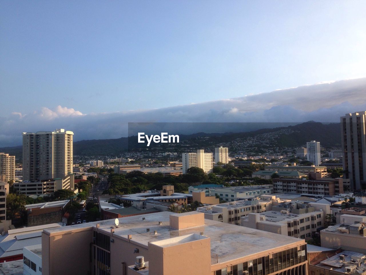 High angle view of cityscape