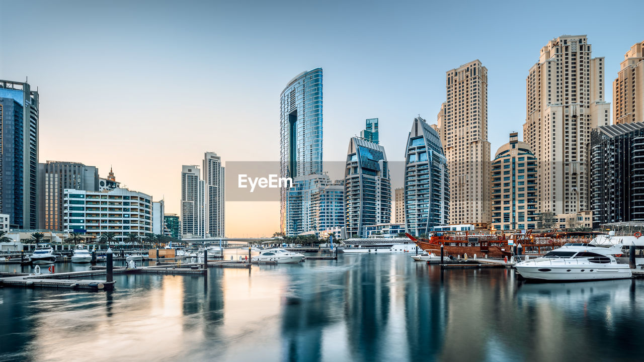 modern buildings in city against sky