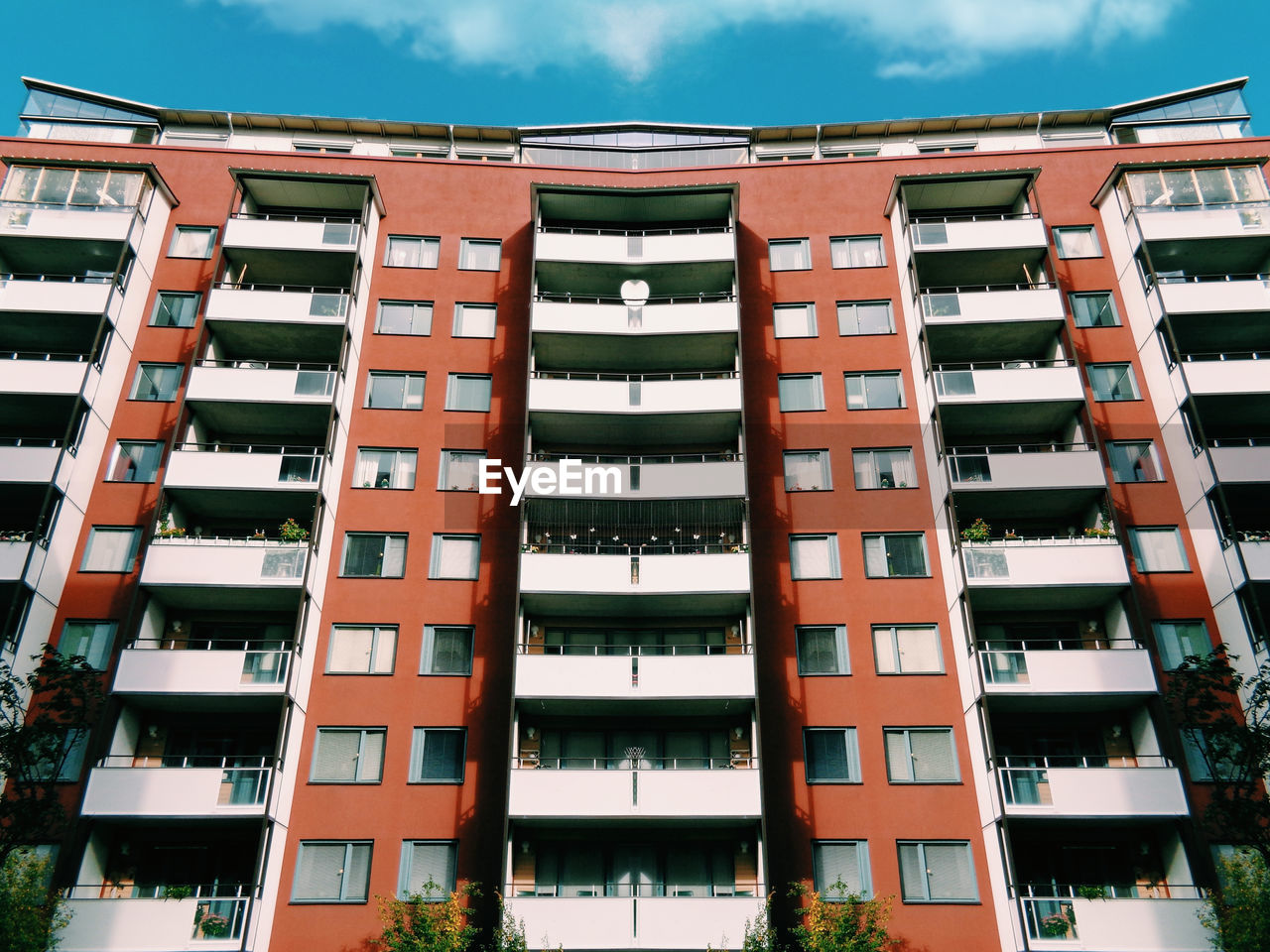 Low angle view of buildings against sky