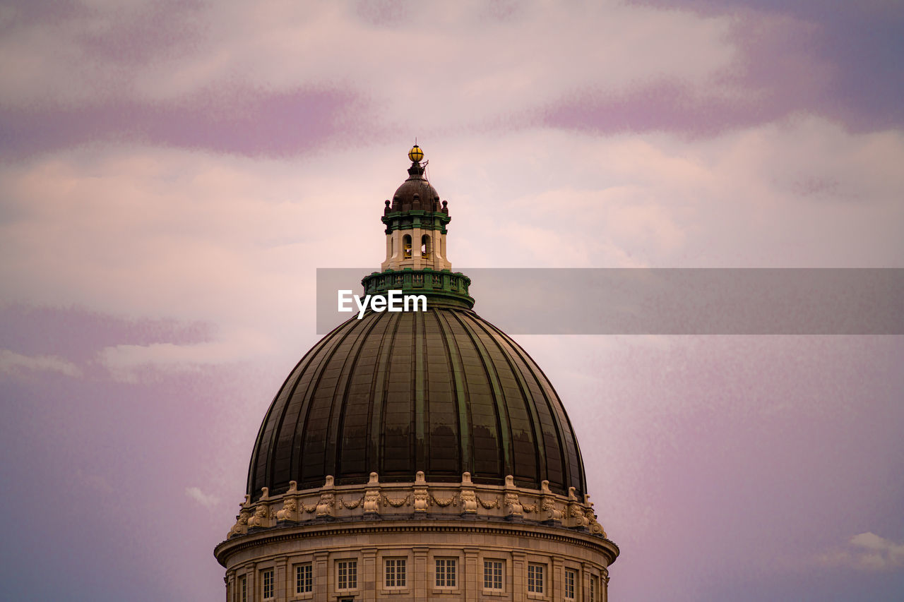 dome, architecture, building exterior, built structure, sky, government, landmark, travel destinations, cloud, tower, city, nature, no people, travel, politics, sunset, politics and government, evening, outdoors, building, authority, place of worship