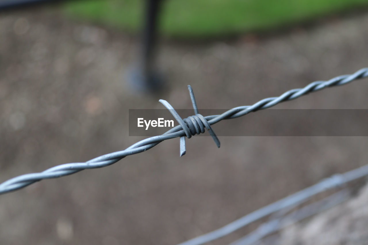 Close-up of barbed wire